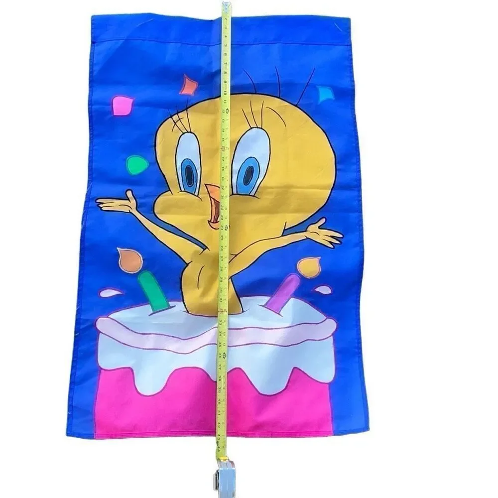 Nylon Looney Tunes Tweety Birthday Cake Celebration Party Yard Garden Flag